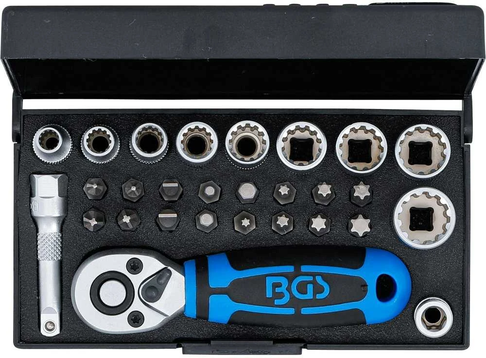Bgs Technic Daugiafunkcinių galvučių su teršle rinkinys | 6.3 mm (1/4") | 28 vnt. (2143)