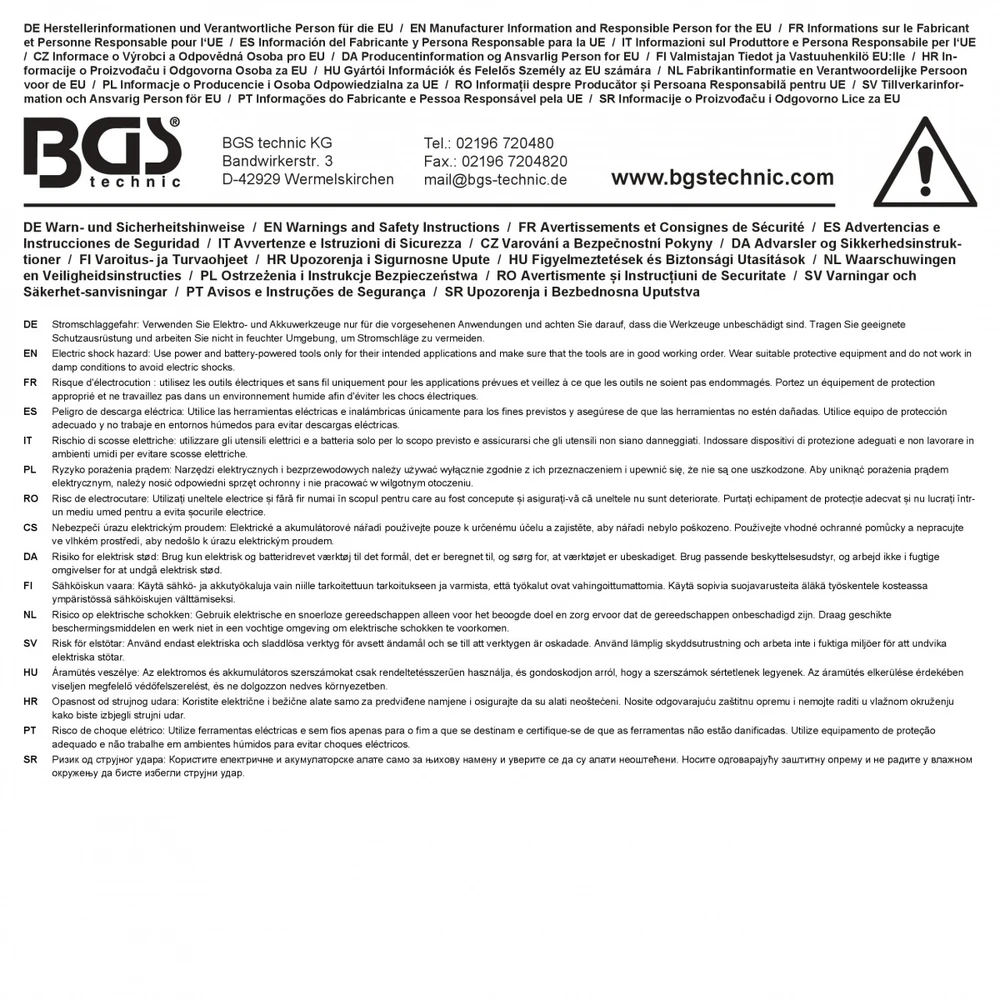 Bgs Technic Daugializdė akumuliatorių įkrovimo stotelė | 18 V | 3 × 2,5 A | BGS (7385)