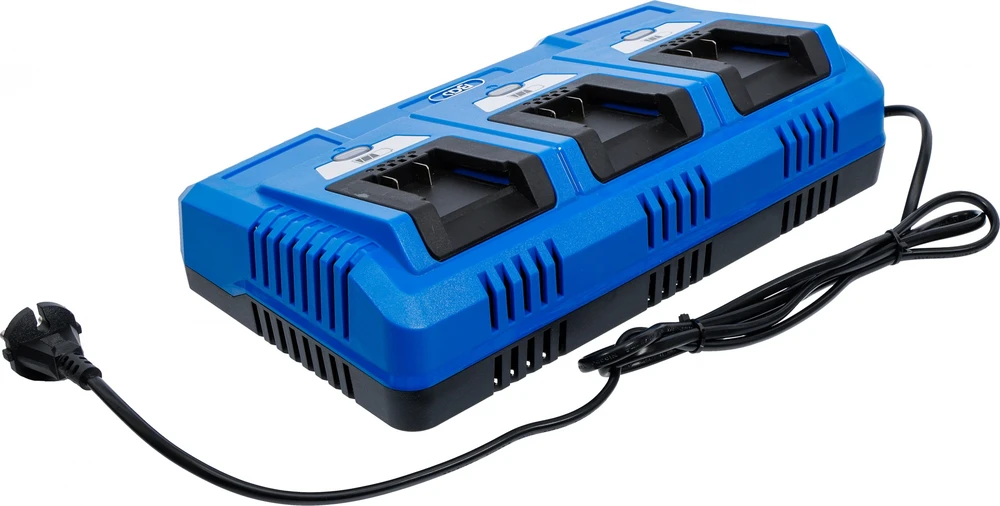 Bgs Technic Daugializdė akumuliatorių įkrovimo stotelė | 18 V | 3 × 2,5 A | BGS (7385)