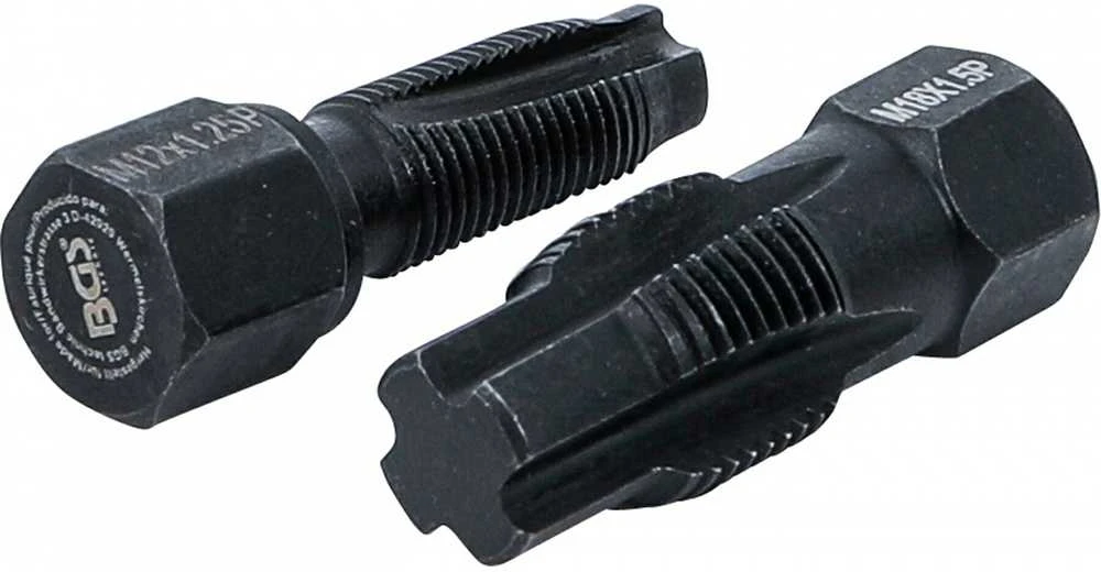 Bgs Technic Deguonies jutiklio sriegio taisymo įrankis M18 x 1,5 mm | M12 x 1,25 mm | 2 vnt. (65591)
