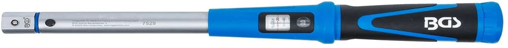 Bgs Technic Dinamometrinis raktas keičiamiems antgaliams | 20–120 Nm | 9 x 12 mm (7529)