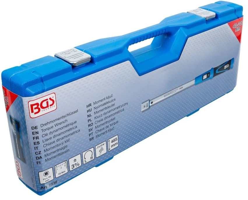 Bgs Technic Dinamometrinis raktas | 40 - 210 Nm | 14 x 18 mm (7530)