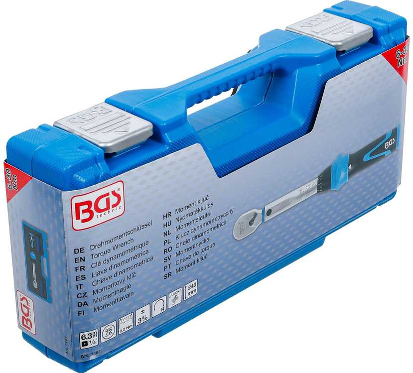 Bgs Technic Dinamometrinis raktas | 6.3 mm (1/4") | 6 - 30 Nm (7181)