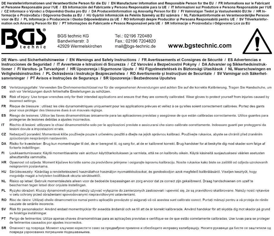 Bgs Technic Dinamometrinis raktas | 6,3 mm (1/4") | 3–24 Nm (72089)