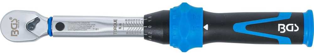 Bgs Technic Dinamometrinis raktas | 6.3 mm (1/4") | 6 - 30 Nm (7181)