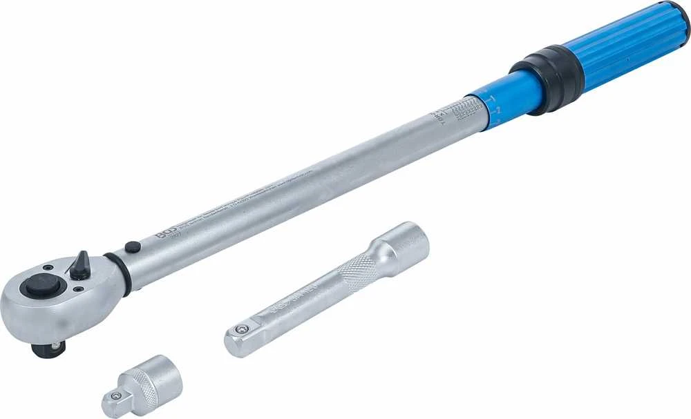 Bgs Technic Dinamometrinis raktas + adapteris + ilgintuvas | 12.5 mm (1/2") | 40 - 220 Nm | 3 vnt. (2837)
