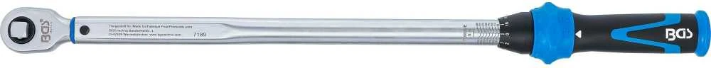 Bgs Technic Dinamometrinis raktas | dviejų krypčių | 12.5 mm (1/2") | 70 - 350 Nm (7189)