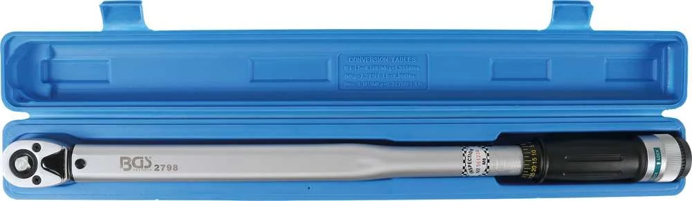 Bgs Technic Dinamometrinis raktas | dvipusio veikimo | kairė / dešinė | 12,5 mm (1/2") | 70 - 350 Nm (2798)