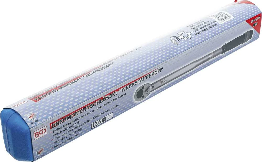 Bgs Technic Dinamometrinis raktas | "Workshop" | 12.5 mm (1/2") | 42 - 210 Nm (965)