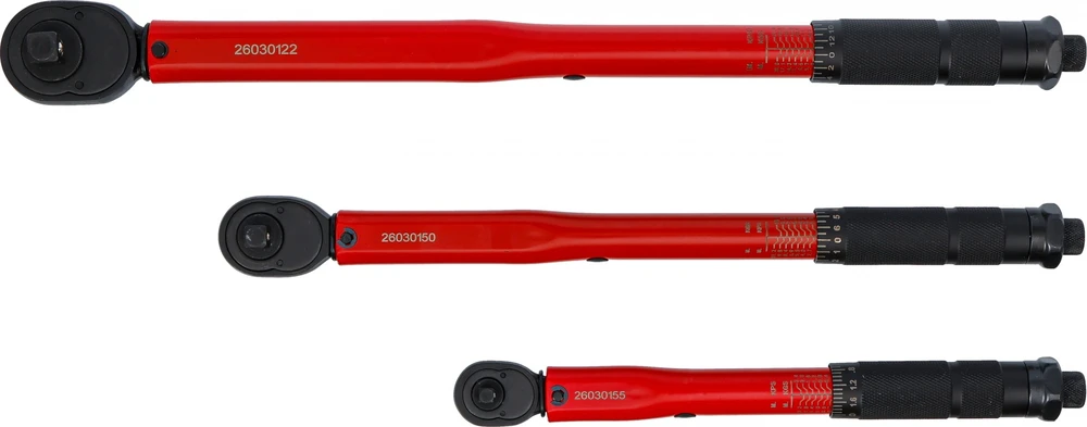 Bgs Technic Dinamometrinių raktų rinkinys | 1/4", 3/8", 1/2" | 2–210 Nm | 3 vnt. (90114)