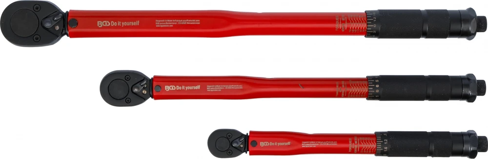 Bgs Technic Dinamometrinių raktų rinkinys | 1/4", 3/8", 1/2" | 2–210 Nm | 3 vnt. (90114)