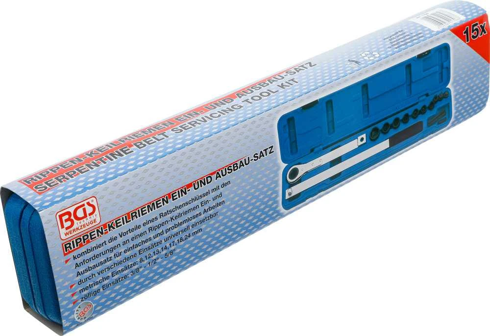 Bgs Technic Diržo aptarnavimo įrankių komplektas | 10 mm (3/8") + 12,5 mm (1/2") (1706)
