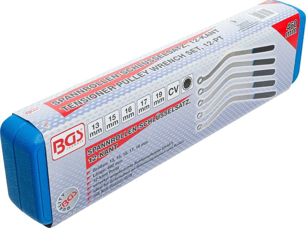Bgs Technic Diržo įtempimo raktai | 12 kampų, specialus tipas | 13 - 19 mm | 5 vnt. (1314)
