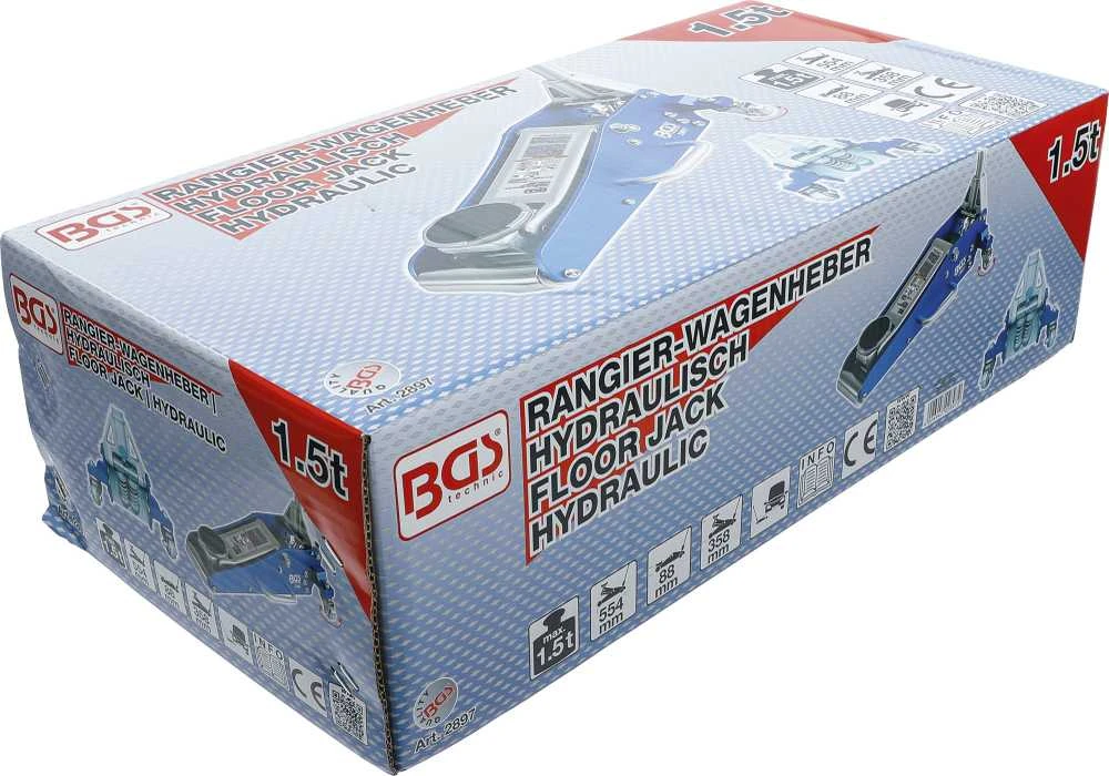 Bgs Technic Donkratas | hidraulinis | Aliuminio ir plieno konstrukcija | 1,5 t (2897)
