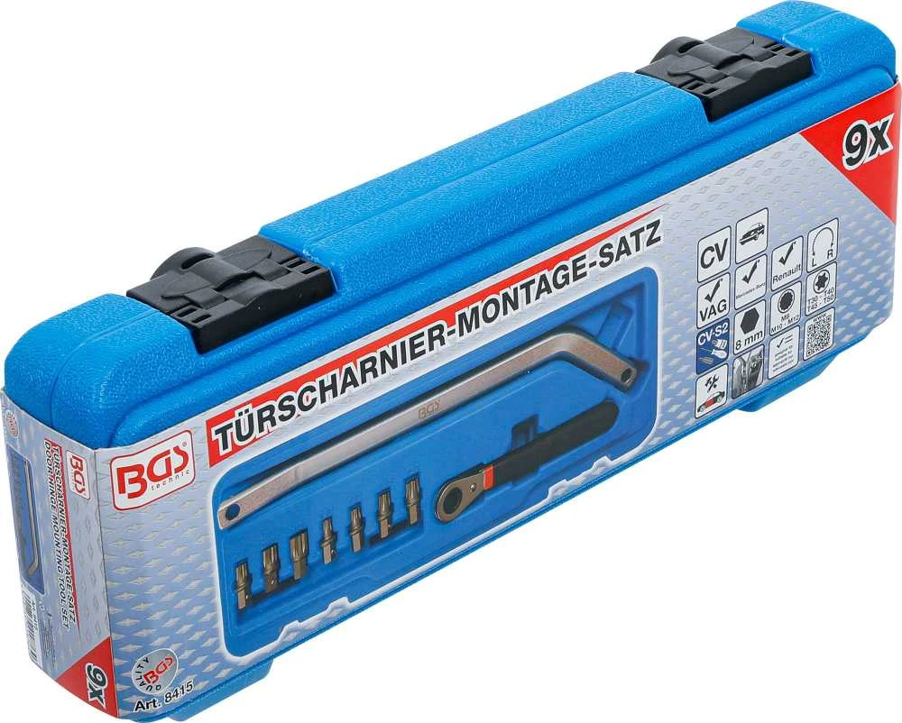 Bgs Technic Durų vyrių montavimo įrankių komplektas (8415)