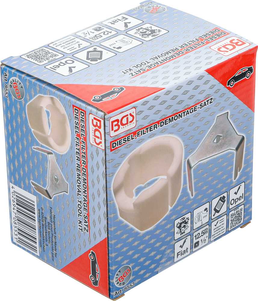 Bgs Technic Dyzelinio filtro nuėmimo raktas | Opel / Fiat (8553)