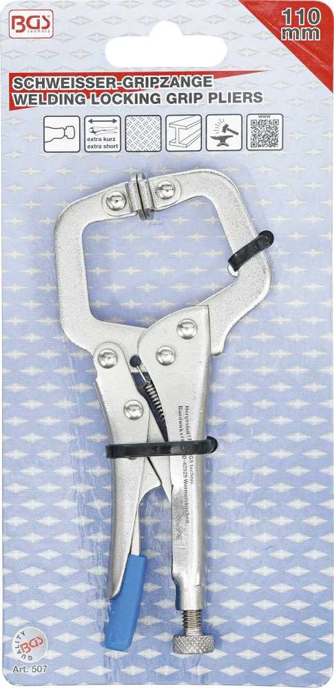 Bgs Technic Fiksuojamos suvirinimo replės | trumpos | 110 mm (507)