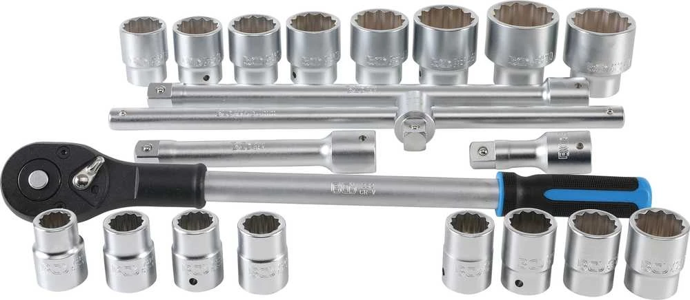 Bgs Technic Galvučių komplektas 12 kampų | 20 mm (3/4") | 21 vnt. (1223)