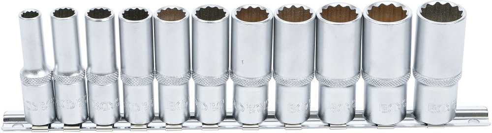 Bgs Technic Galvučių rinkinys, 12 kampų, ilgos | 10 mm (3/8") | 8 - 19 mm | 11 vnt. (5252)