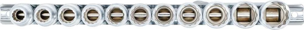 Bgs Technic Galvučių rinkinys 12 kampų | 12,5 mm (1/2") | 10 - 21 mm | 11 vnt. (9107)