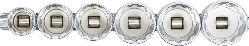 Bgs Technic Galvučių rinkinys 12 kampų | 12,5 mm (1/2") | 24 - 38 mm | 6 vnt. (70102)