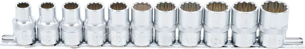 Bgs Technic Galvučių rinkinys 12 kampų | 12,5 mm (1/2") | 10 - 21 mm | 11 vnt. (9107)