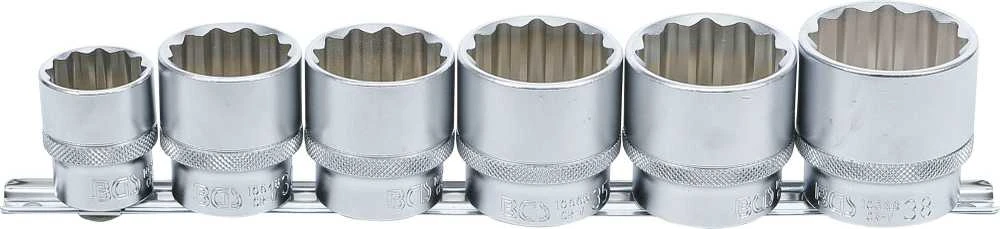 Bgs Technic Galvučių rinkinys 12 kampų | 12,5 mm (1/2") | 24 - 38 mm | 6 vnt. (70102)