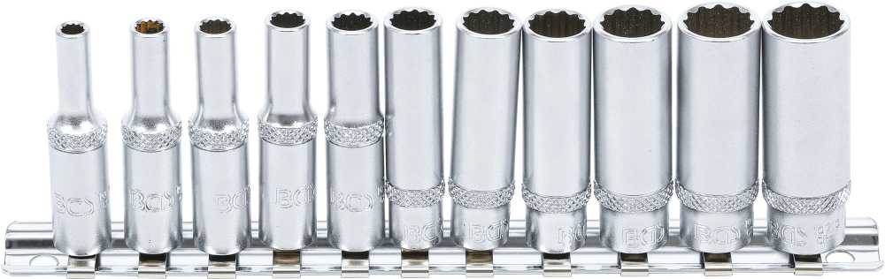 Bgs Technic Galvučių rinkinys, 12 kampų, ilgos | 6.3 mm (1/4") | 11 vnt. (5251)