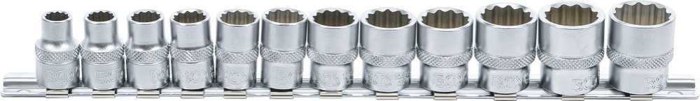 Bgs Technic Galvučių rinkinys 12 kampų | 10 mm (3/8") | 8 - 19 mm | 12 vnt. (9105)