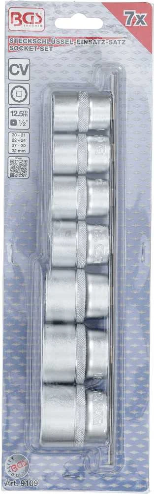 Bgs Technic Galvučių rinkinys | 12-kampės | 12,5 mm (1/2") | 20–32 mm | 7 vnt. (9109)