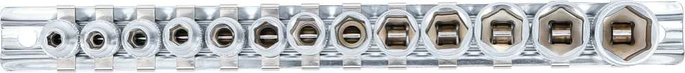 Bgs Technic Galvučių rinkinys, 6-kampės | 6.3 mm (1/4") | 4 - 14 mm | 13 vnt. (9102)