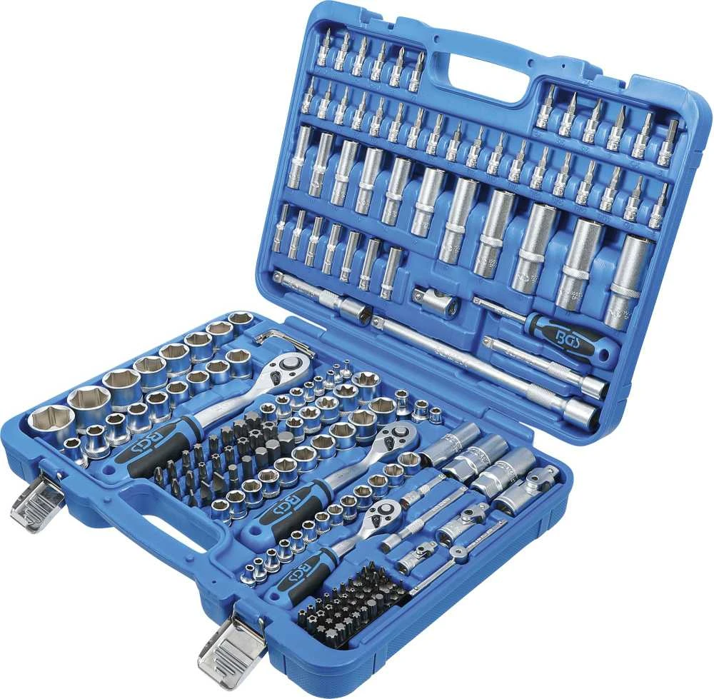Bgs Technic Galvučių ir antgalių rinkinys Pro Torque | 6,3 mm (1/4") / 10 mm (3/8") / 12,5 mm (1/2") | 192 vnt. (2243)