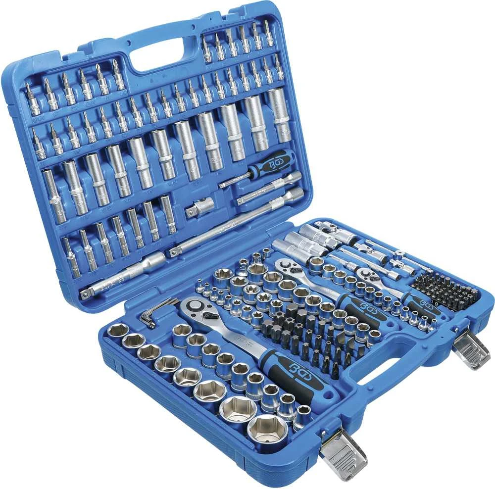 Bgs Technic Galvučių rinkinys | 6.3 mm (1/4") / 10 mm (3/8") / 12,5 mm (1/2") | Coliniai dydžiai | 192 vnt. (2245)
