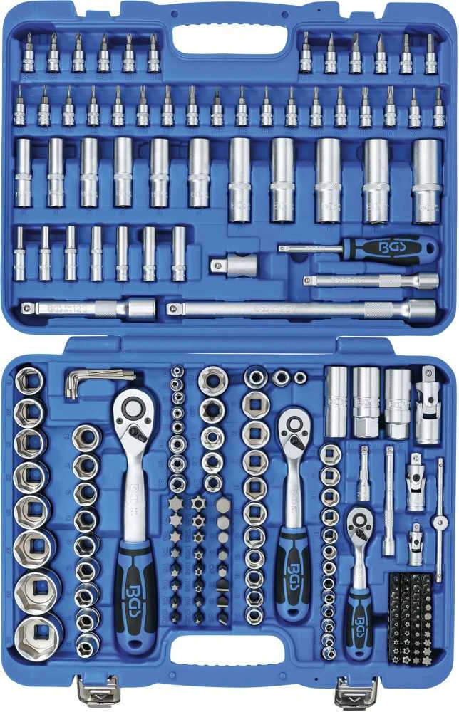 Bgs Technic Galvučių ir antgalių rinkinys Pro Torque | 6,3 mm (1/4") / 10 mm (3/8") / 12,5 mm (1/2") | 192 vnt. (2243)