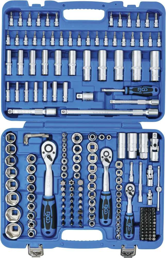 Bgs Technic Galvučių rinkinys | 6.3 mm (1/4") / 10 mm (3/8") / 12,5 mm (1/2") | Coliniai dydžiai | 192 vnt. (2245)