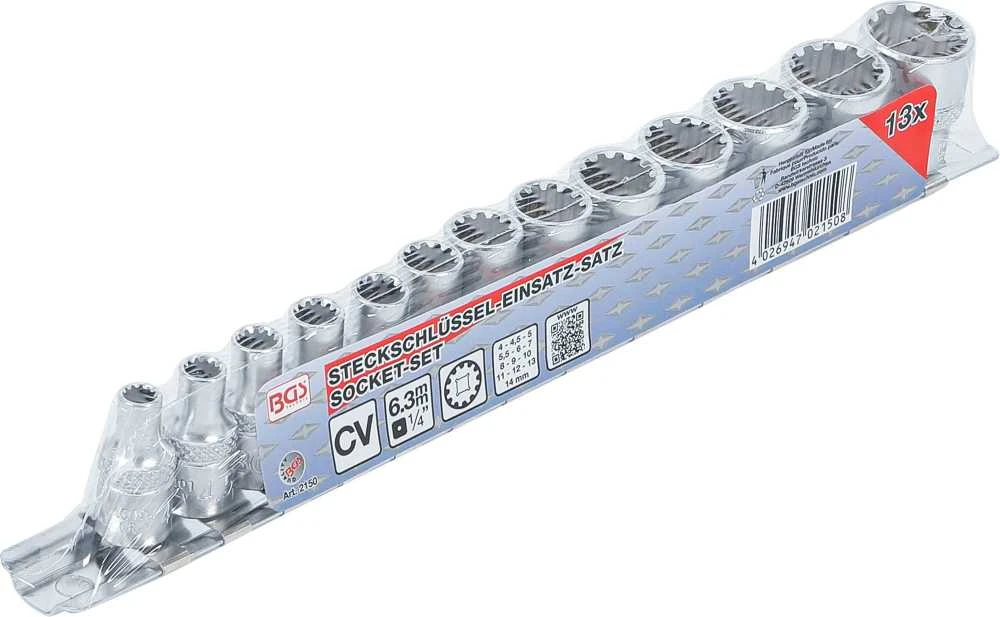 Bgs Technic Galvučių rinkinys | Daugiafunkcinės | 6.3 mm (1/4") | 13 vnt. (2150)