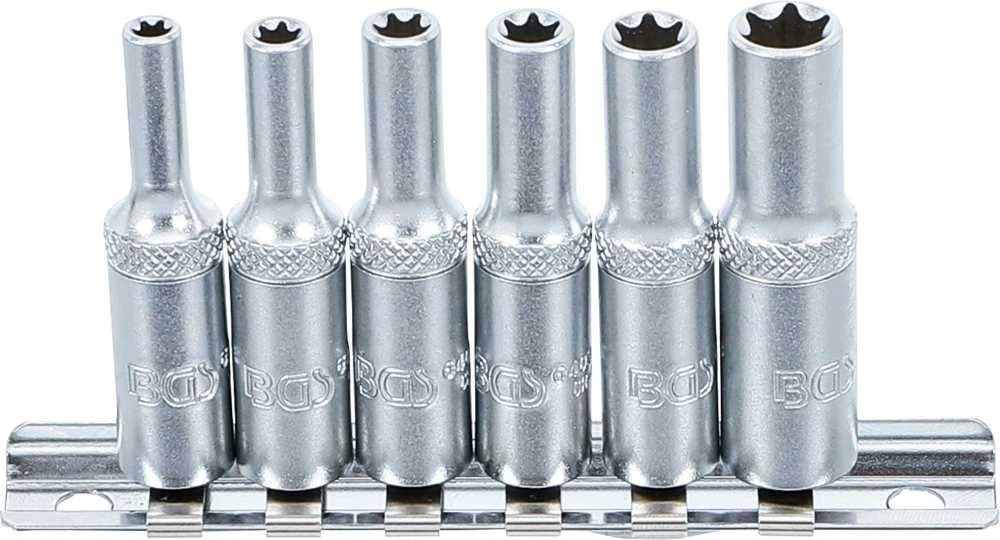 Bgs Technic Galvučių rinkinys E-Tipas | Ilgos | 6.3 mm (1/4") | E4 - E10 | 6 vnt. (6403)