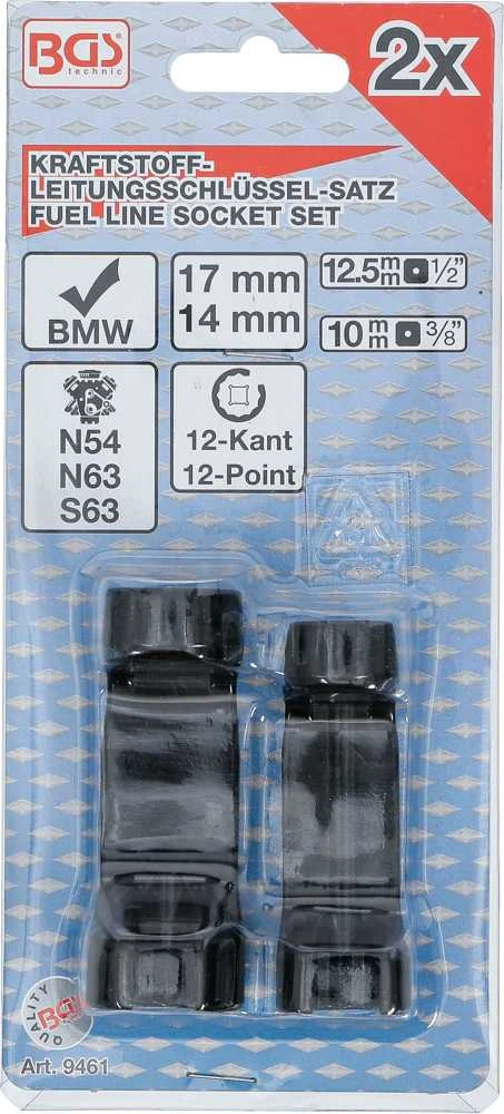 Bgs Technic Galvučių rinkinys kuro vamzdelių sujungimams | BMW | 2 vnt. (9461)