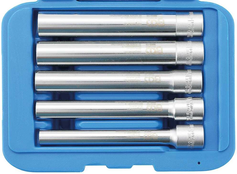 Bgs Technic Galvučių rinkinys | Labai ilgos | 10 mm (3/8") | SW 8 - 14 mm | 5 vnt. (9863)