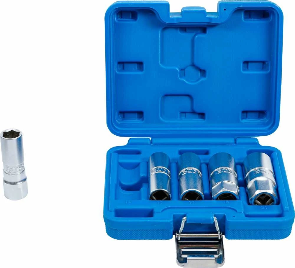 Bgs Technic Galvučių rinkinys žvakėms | šešiakampės | 12,5 mm (1/2") | 14 - 21 mm | 5 vnt. (6641)