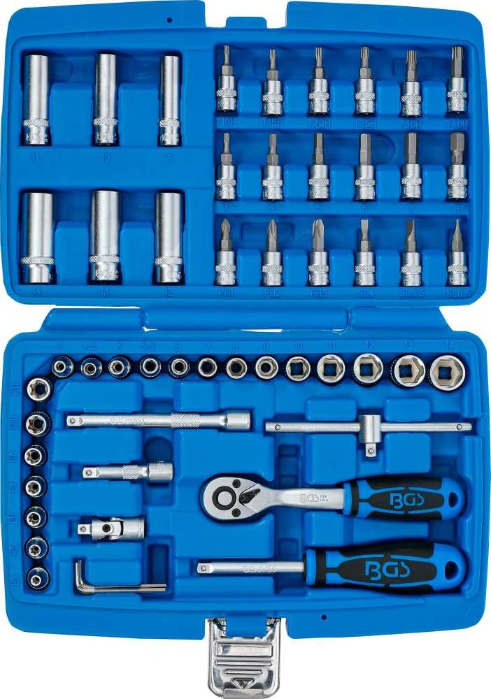 Bgs Technic Galvučių su terkšle rinkinys | 6.3 mm (1/4") | 53 vnt. (2147)