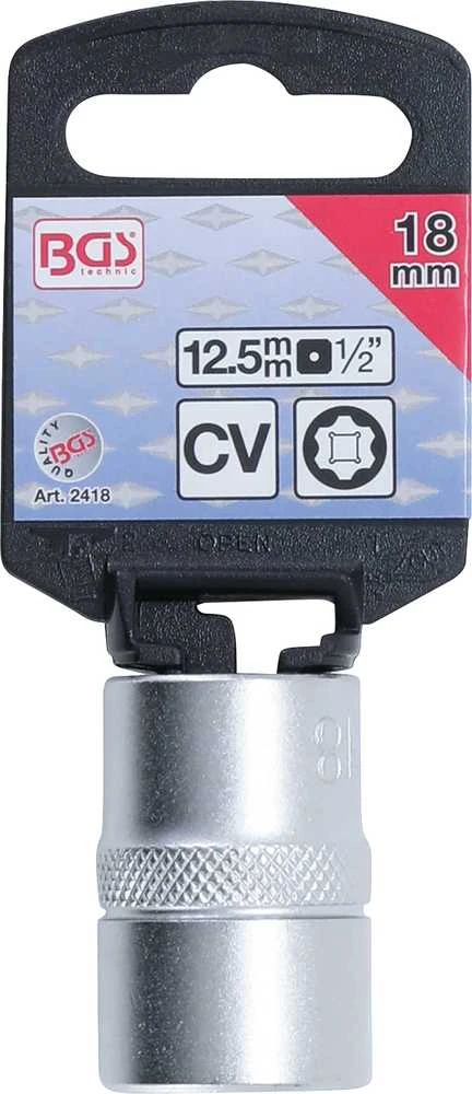 Bgs Technic Galvutė 1/2", Super-Lock, 18 mm (2418)
