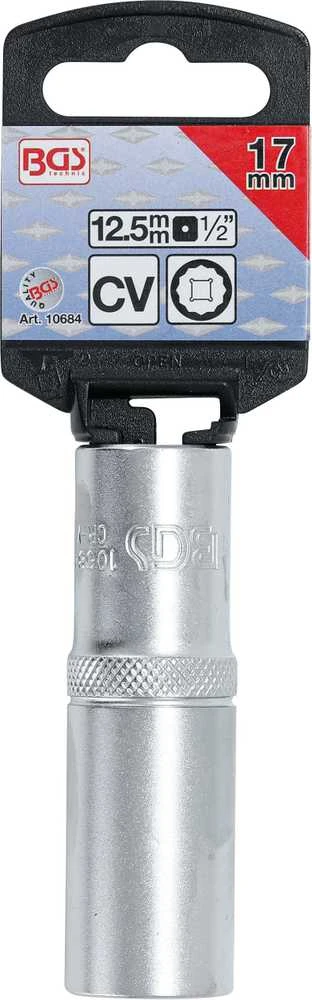 Bgs Technic Galvute 12 kampų ilga | 12,5 mm (1/2") | 17 mm (10684)