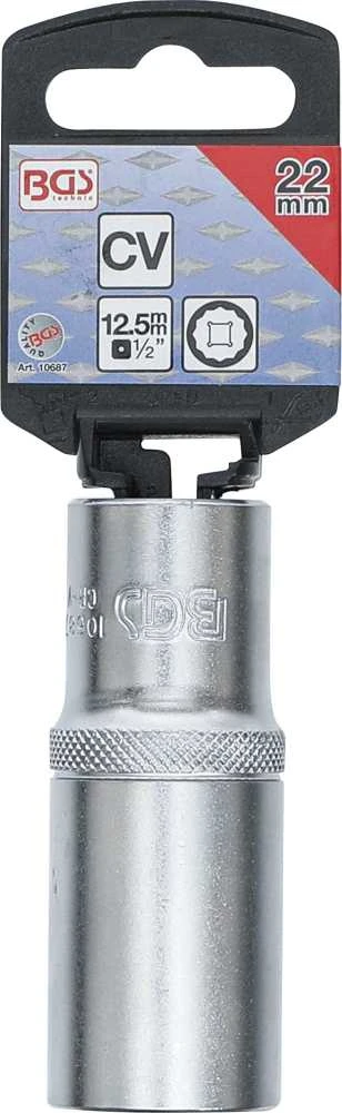 Bgs Technic Galvute 12 kampų ilga | 12,5 mm (1/2") | 22 mm (10687)