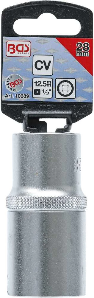 Bgs Technic Galvute 12 kampų ilga | 12,5 mm (1/2") | 28 mm (10689)