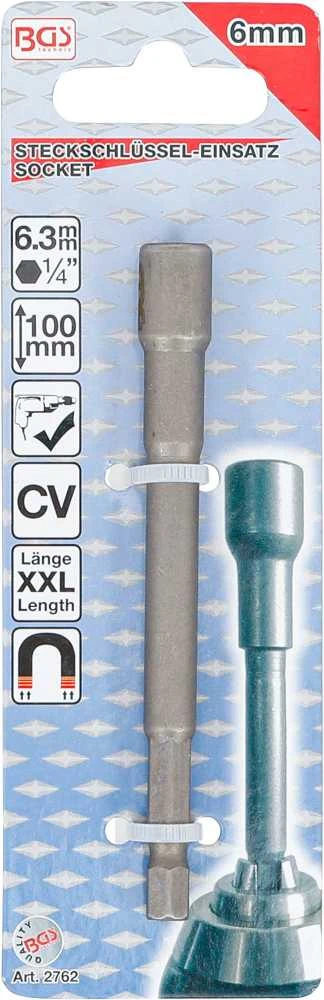 Bgs Technic Galvutė / antgalis | elektriniams grąžtams | 6,3 mm (1/4") | 6 mm (2762)
