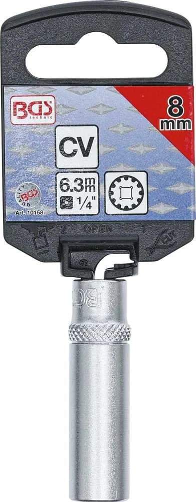 Bgs Technic Galvutė daugiafunkcinė ilga | 6,3 mm (1/4") | 8 mm (10158)