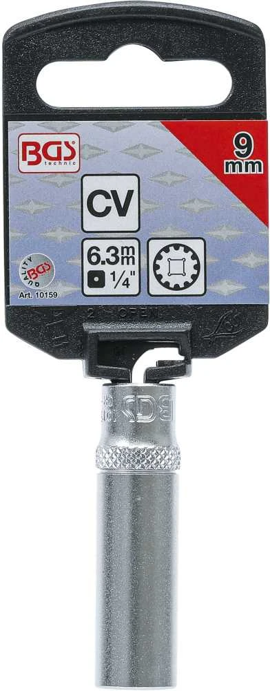 Bgs Technic Galvutė daugiafunkcinė ilga | 6,3 mm (1/4") | 9 mm (10159)
