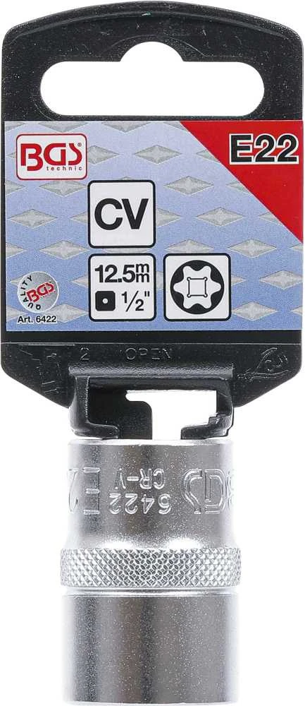 Bgs Technic Galvutė E-star tipo varžtams | 12,5 mm (1/2") | E22 (6422)