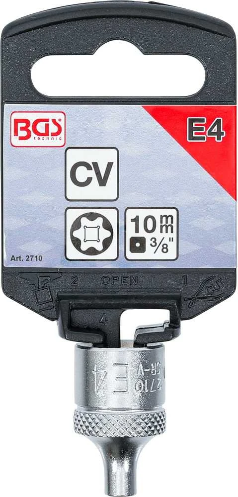 Bgs Technic Galvutė E-star tipo varžtams | 10 mm (3/8") | E4 (2710)